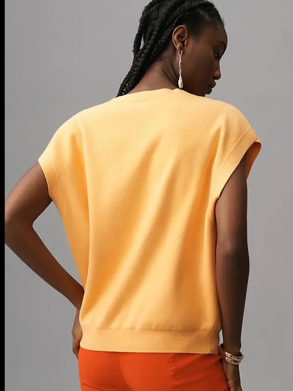 Anthropologie Maeve Slouchy Cardigan Sweater Vest - Picture 2 of 8